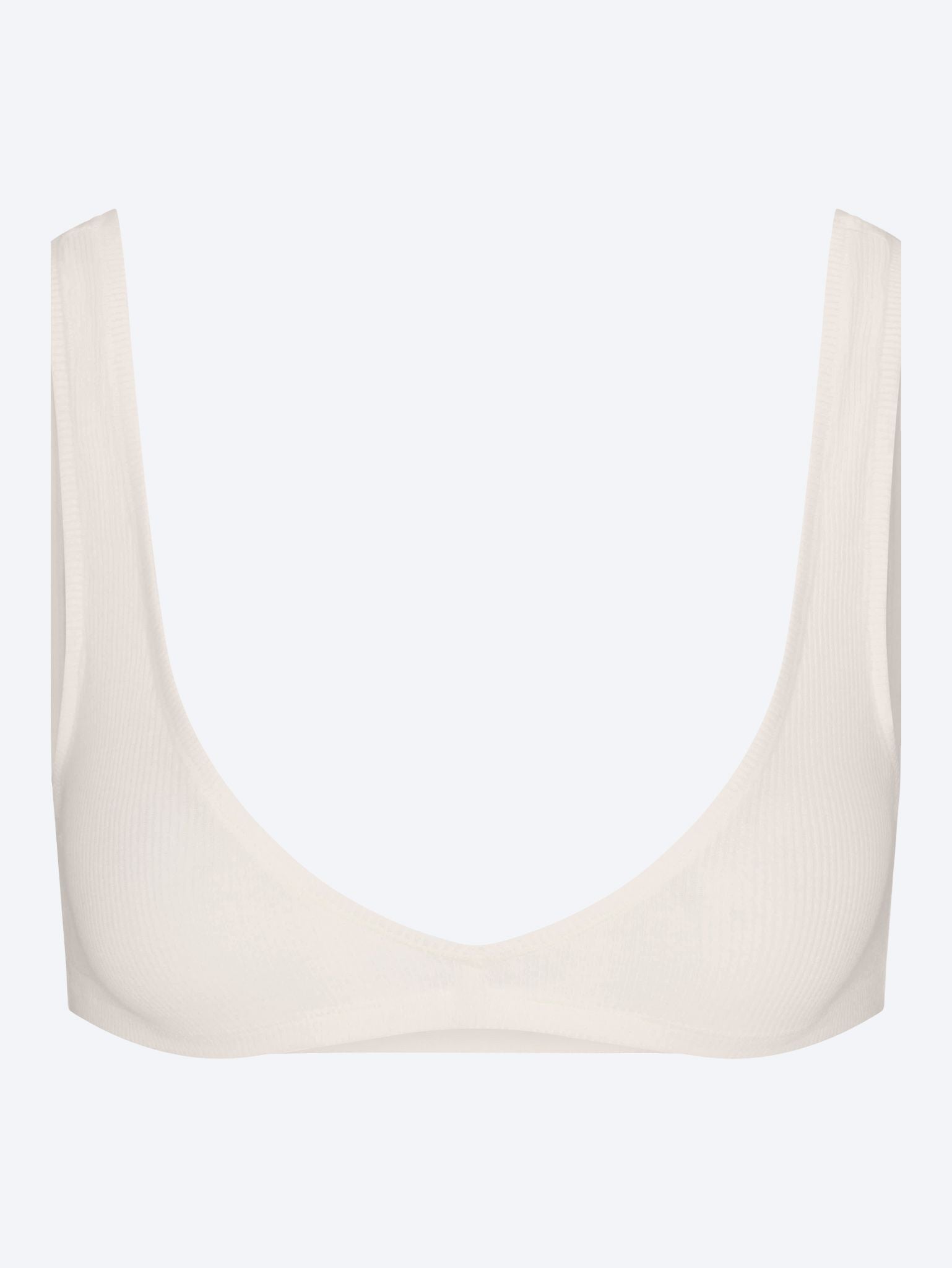 Cotton rib bralette 1