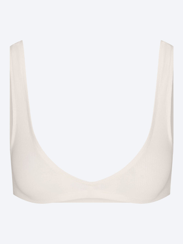 Cotton rib bralette 1