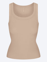 Cotton rib cropped tank ref: