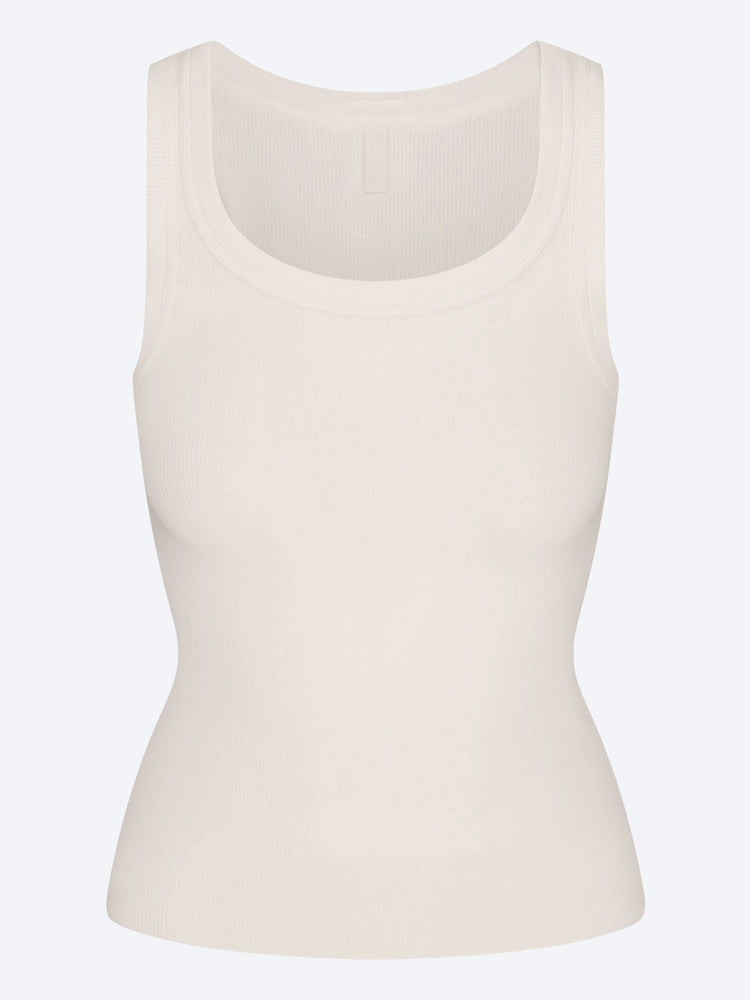 Cotton rib cropped tank 1