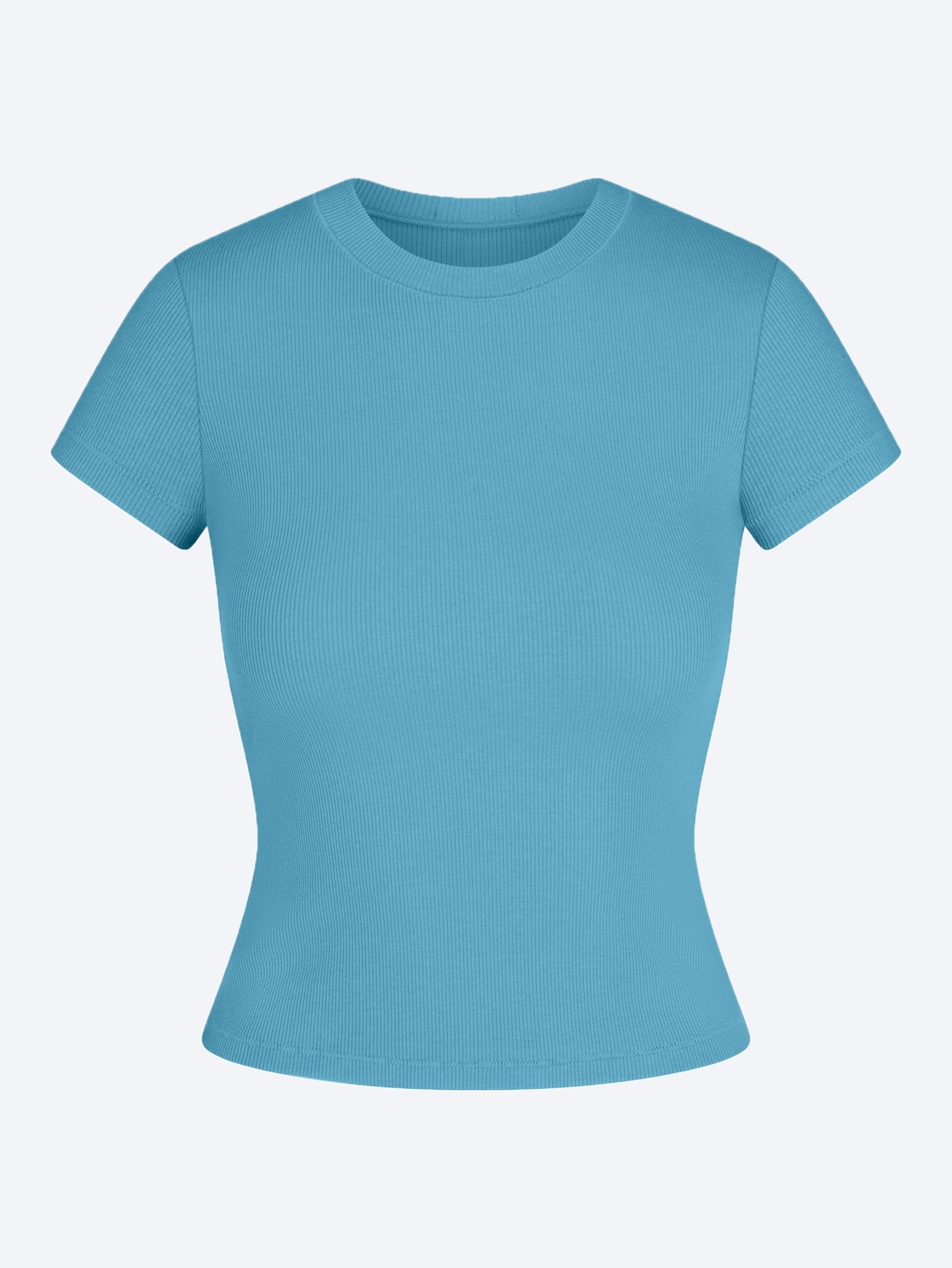 T-Shirt aus Baumwollripp 1
