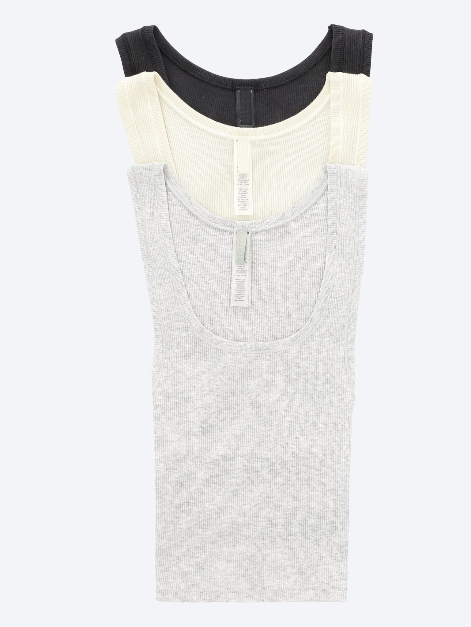 Coton Rib Tank 3 Pack 1