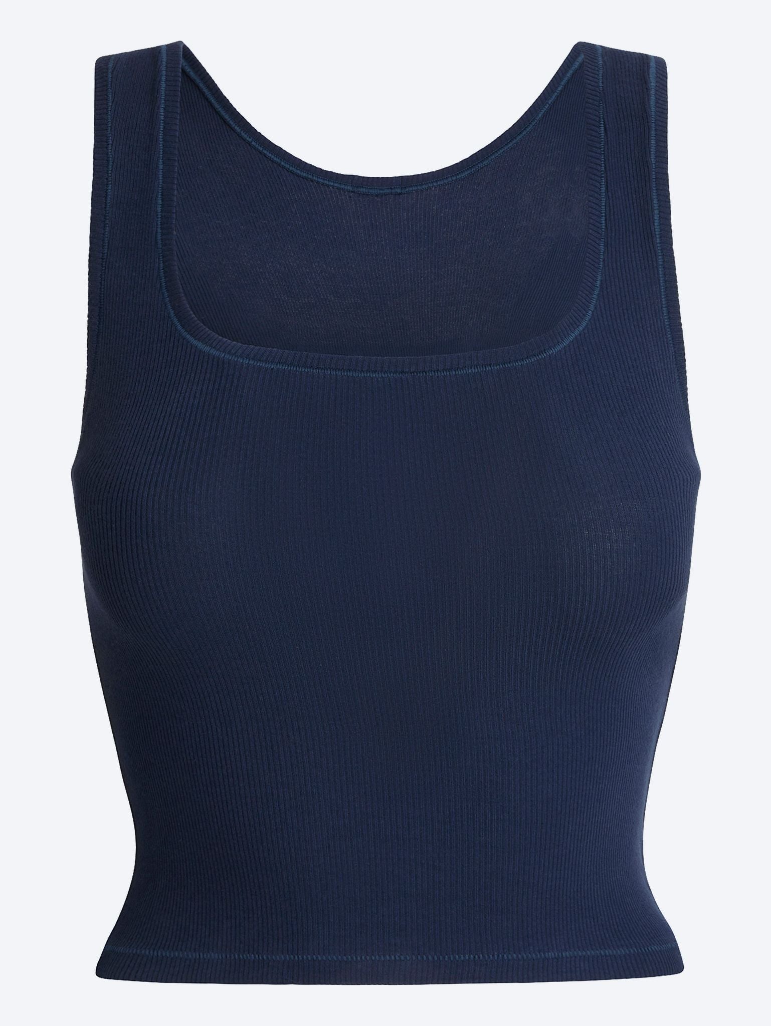 Cotton rib tank top 1