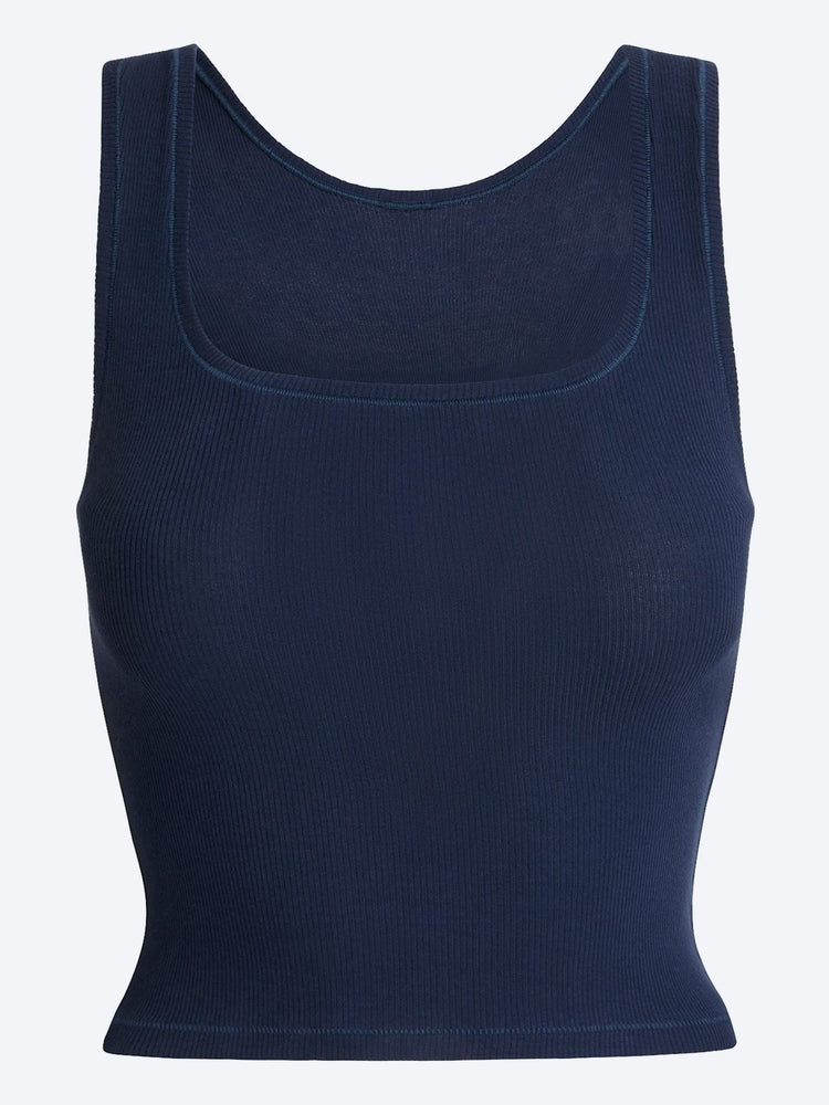 Cotton rib tank top 1