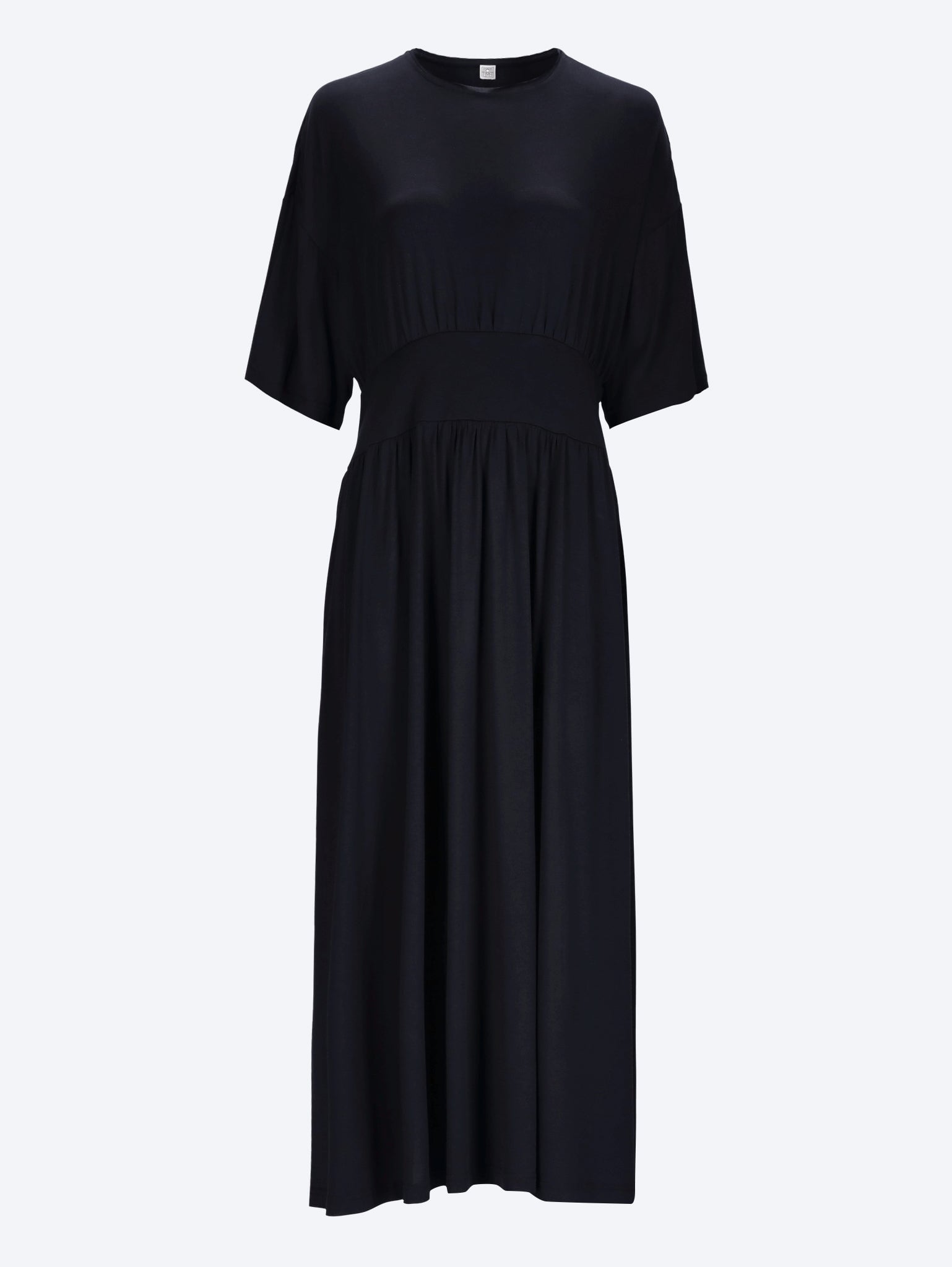 Cotton silk tee dress 1