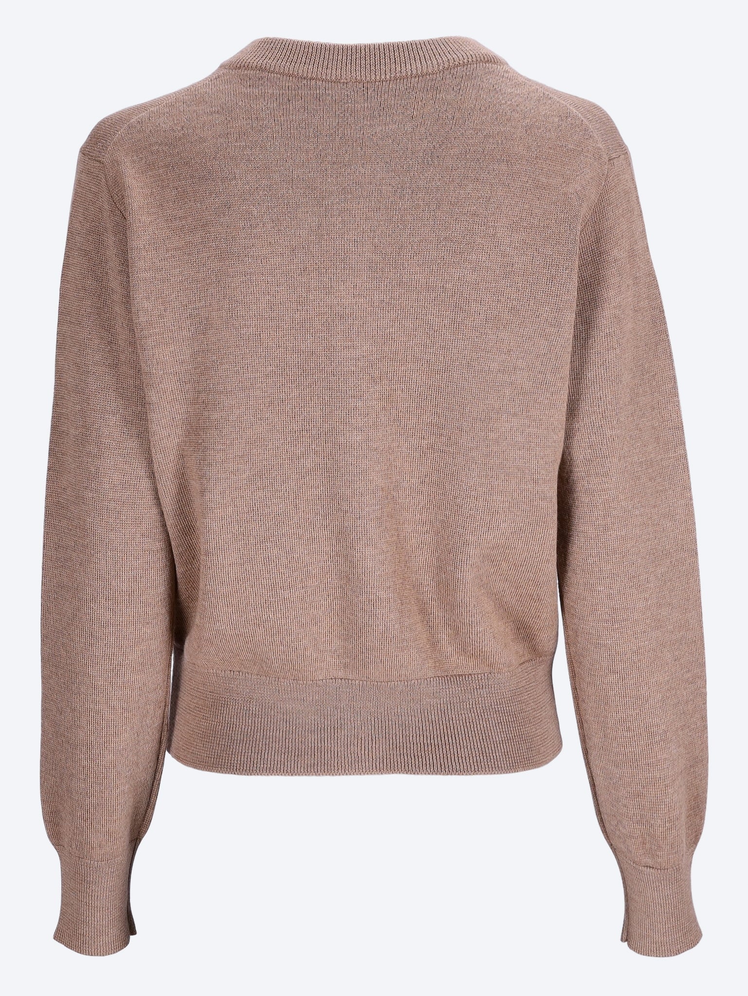 Crewneck cardigan with ami de coeur 3