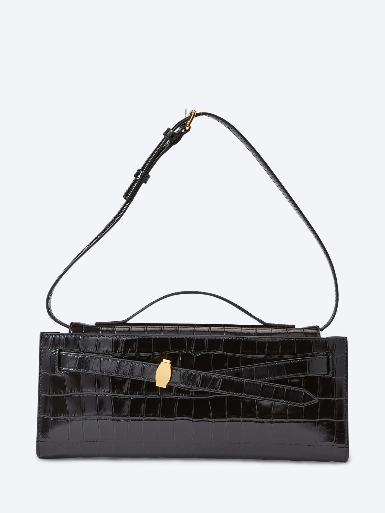 Veronica Beard Dash Clutch mit Krokoprägung 2