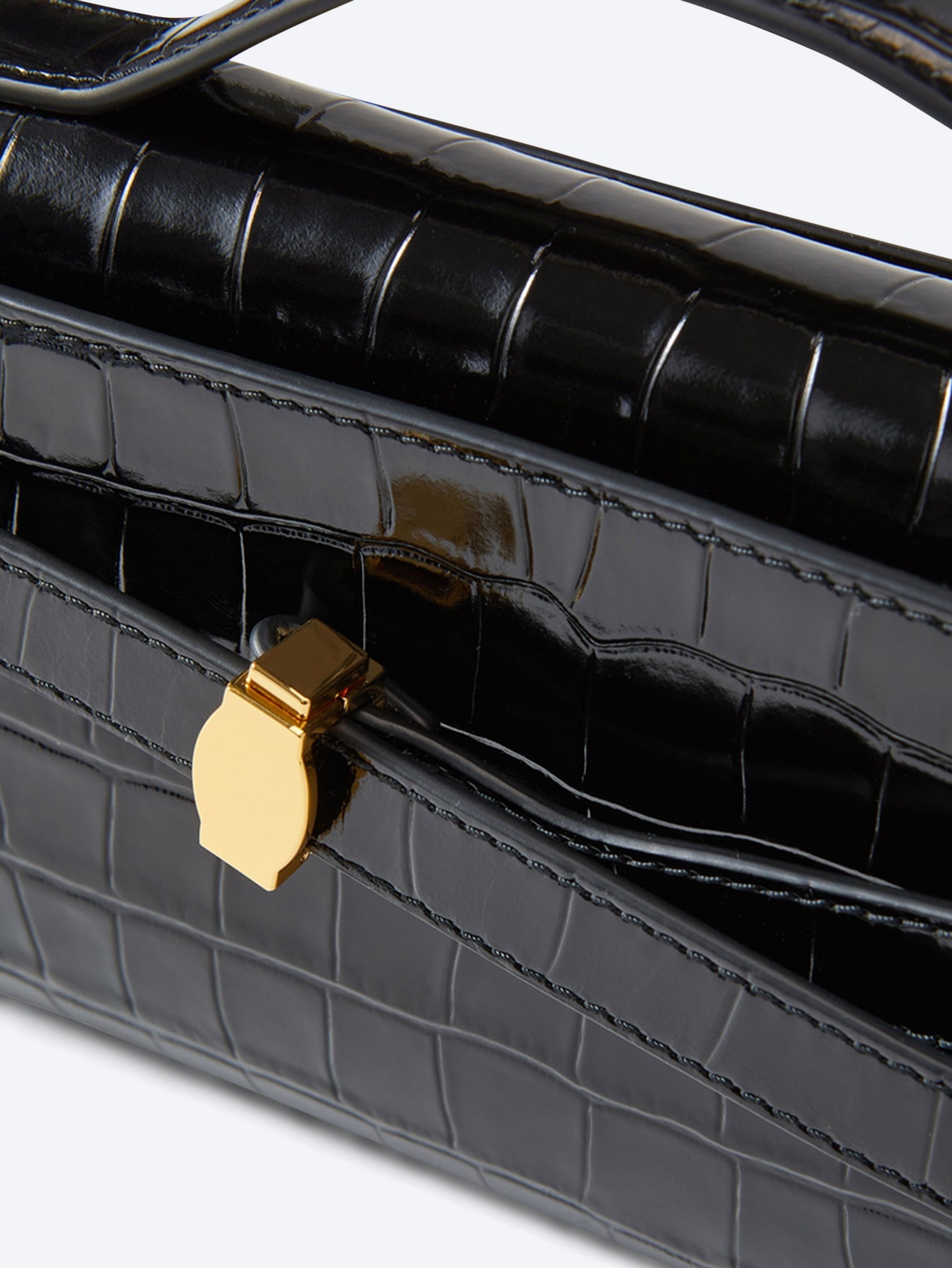 Veronica Beard Dash Clutch mit Krokoprägung 3
