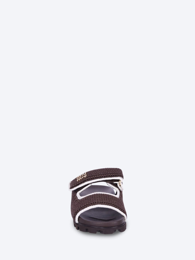 Crochet knit slides 3
