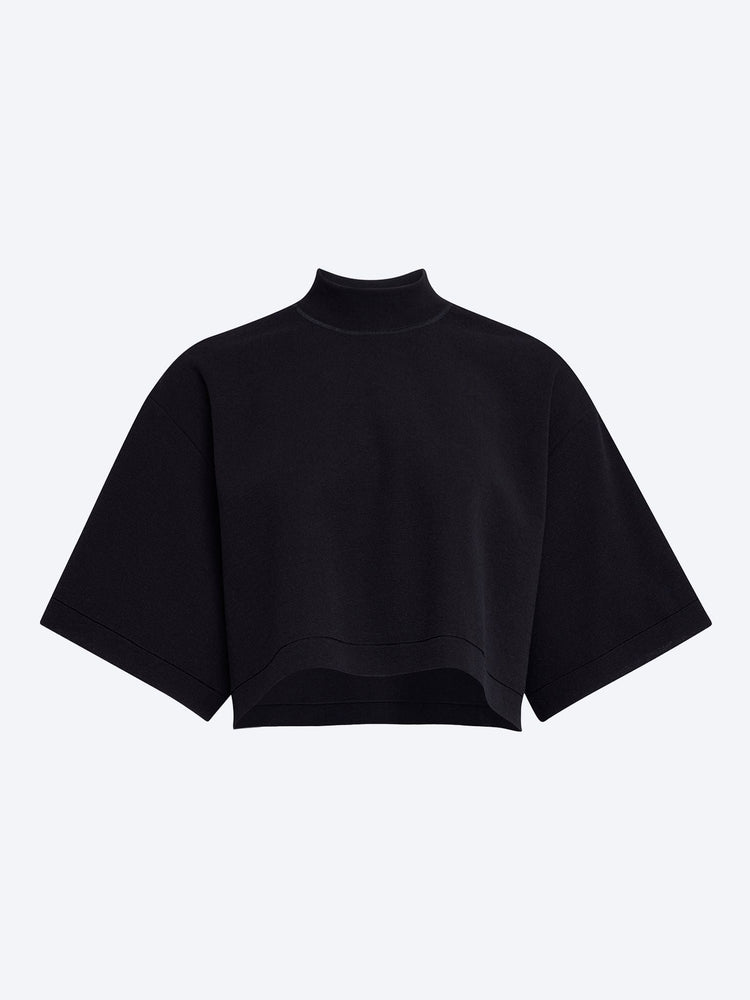 Knitted cropped t-shirt 1
