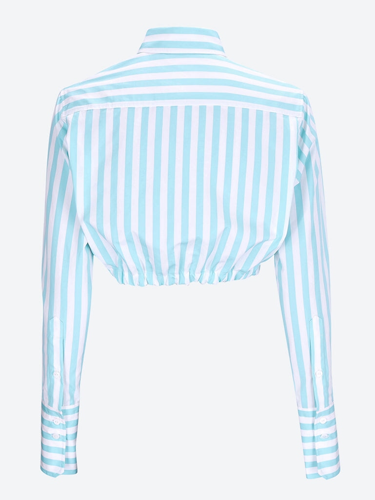 Cropped bow shirt 3