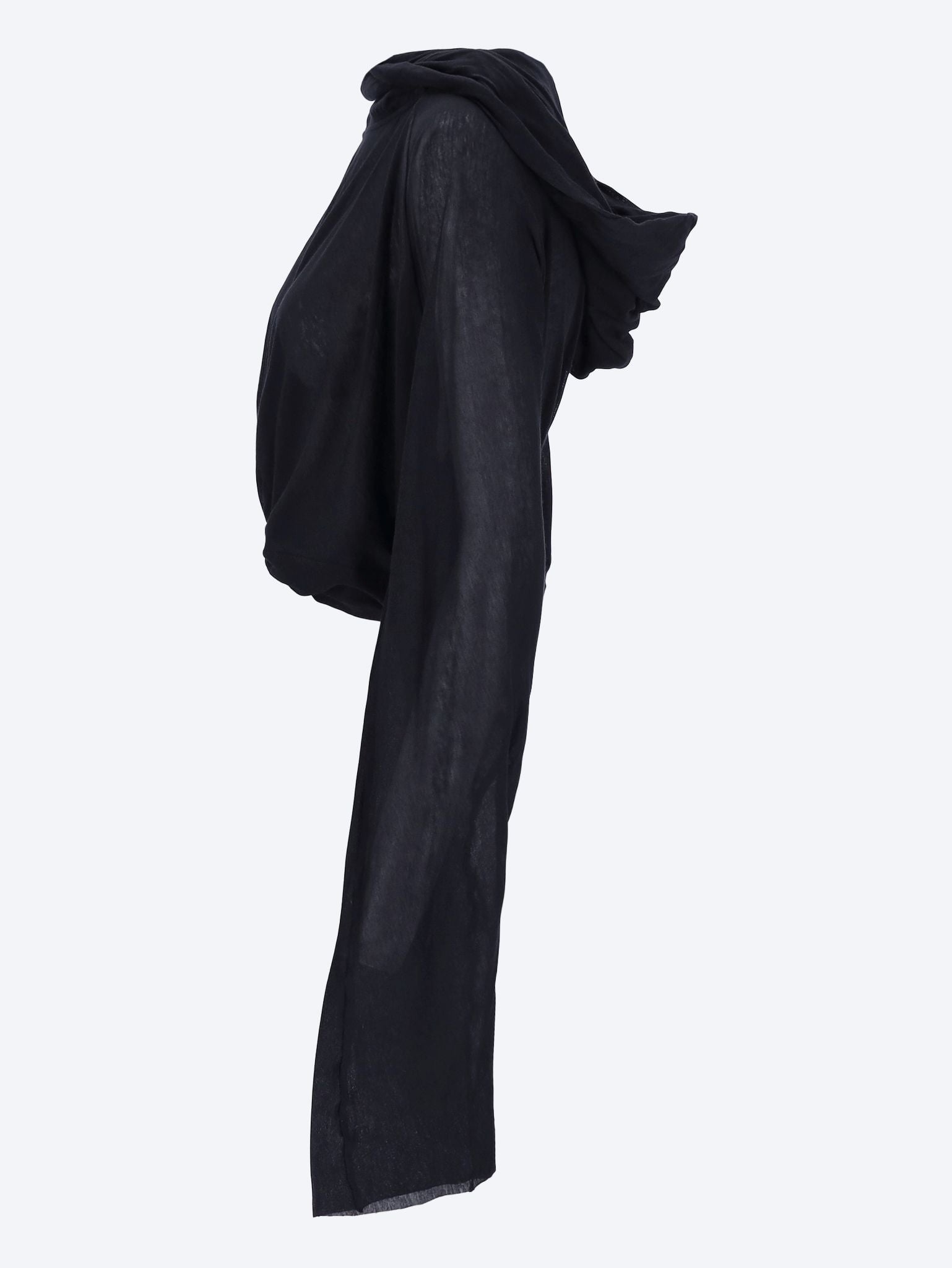 Cropped hooded tunic t-shirt 2