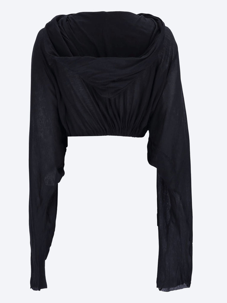 Cropped hooded tunic t-shirt 3