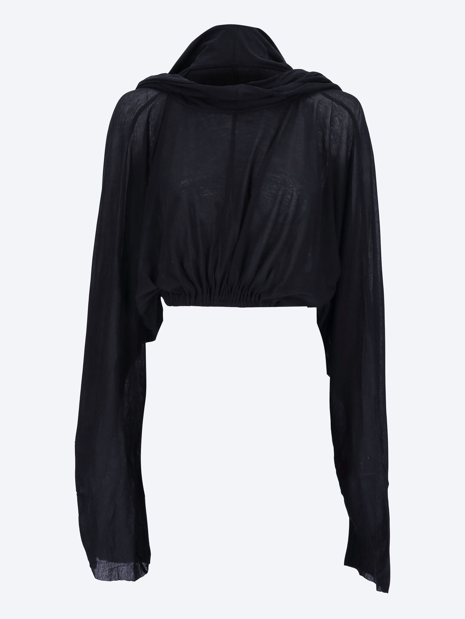Cropped hooded tunic t-shirt 1
