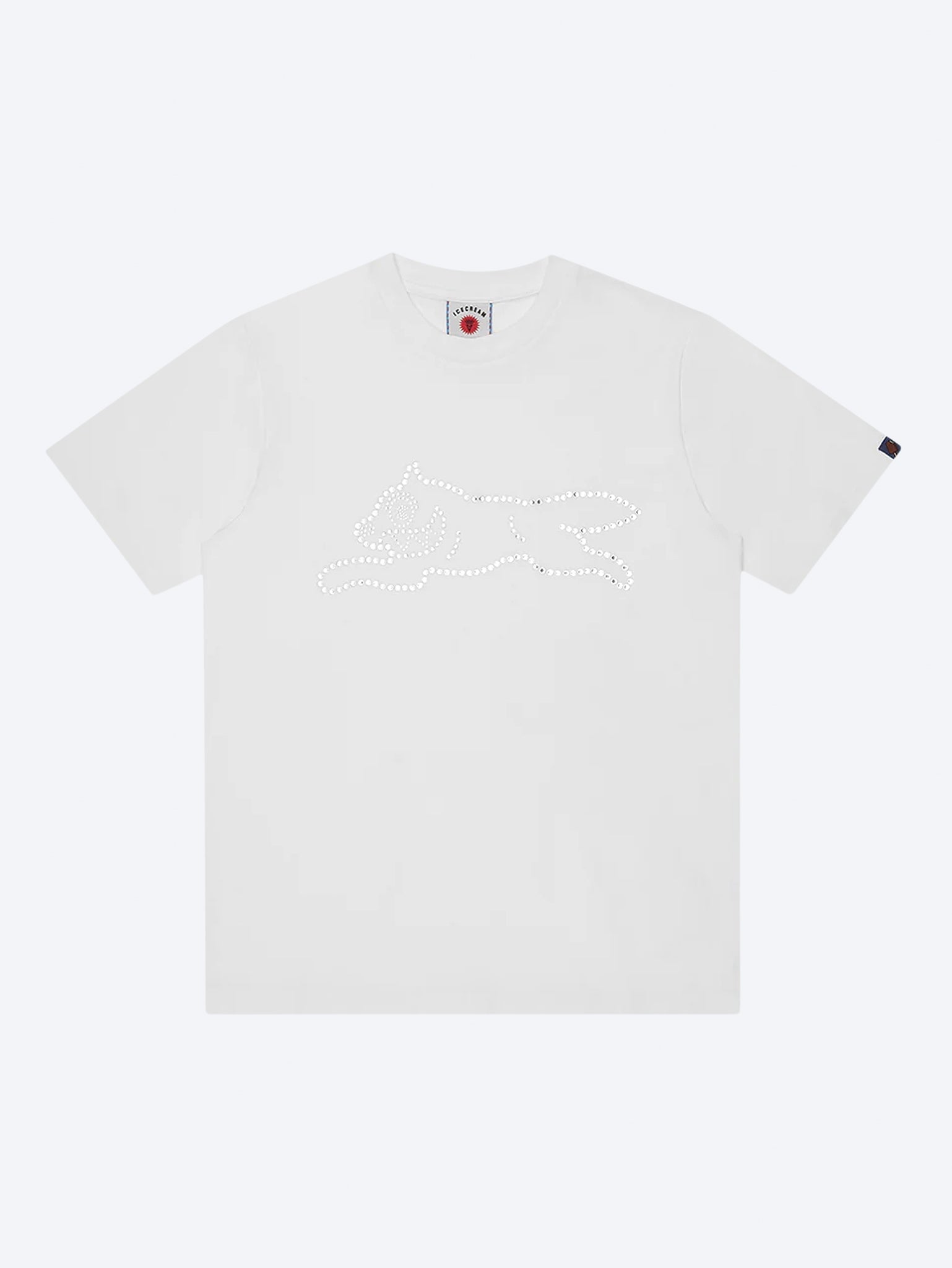 T-shirt pour chien qui court en cristal 1