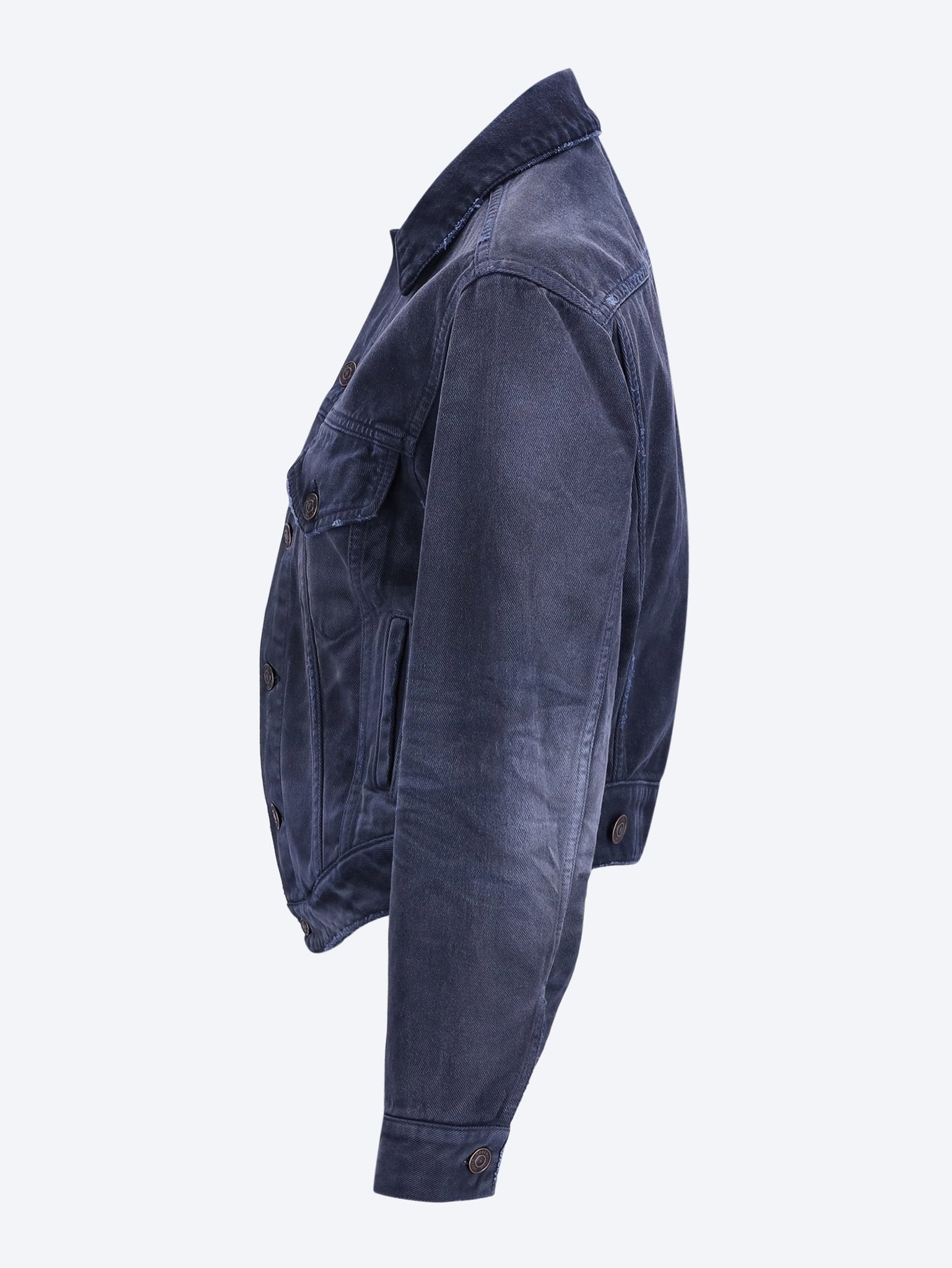 Jeansjacke mit geschwungenem Bund 2