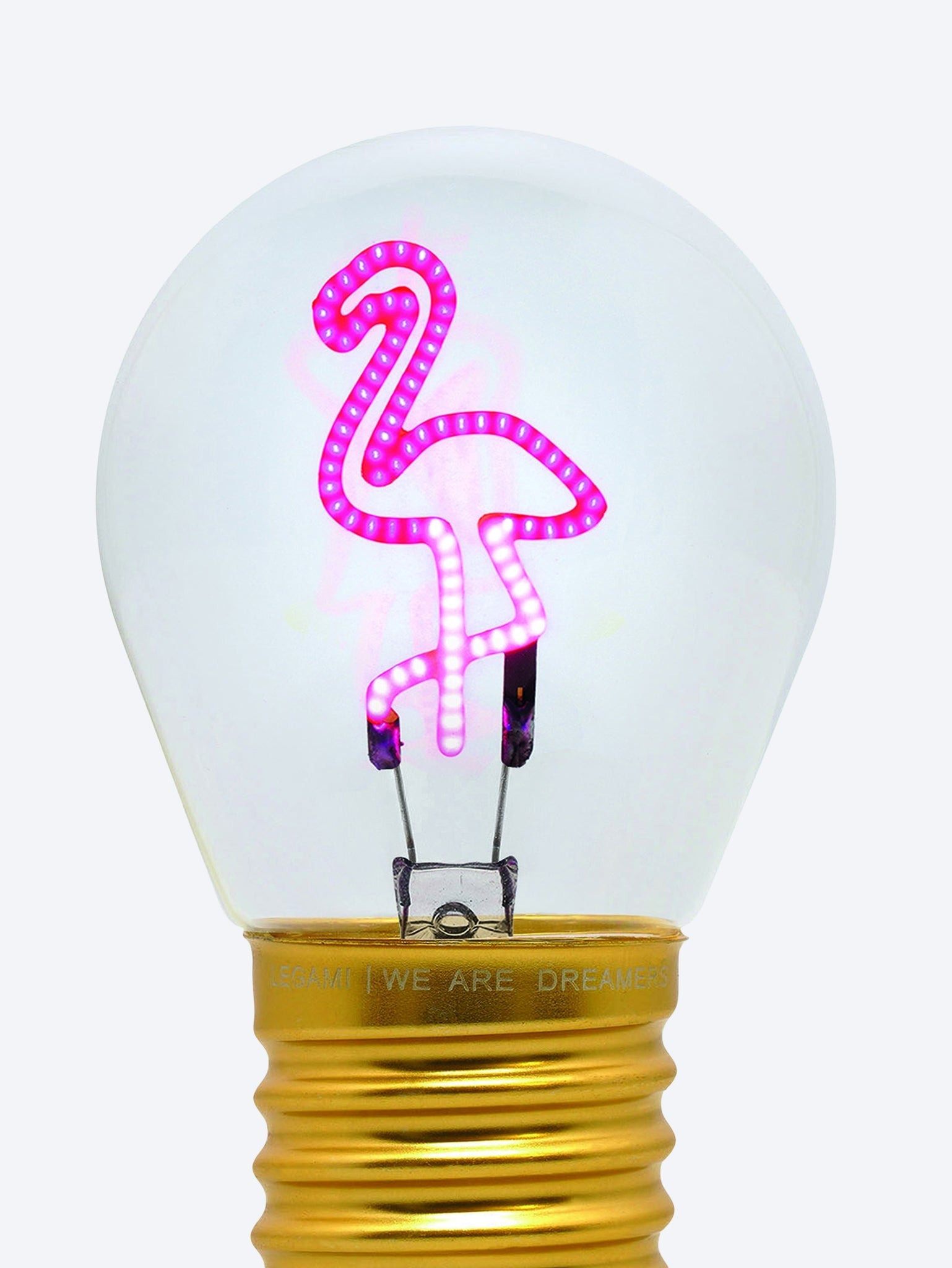 Dekorative Tischlampe in Form einer Glühbirne – Flamingo – Bulb Fiction 2
