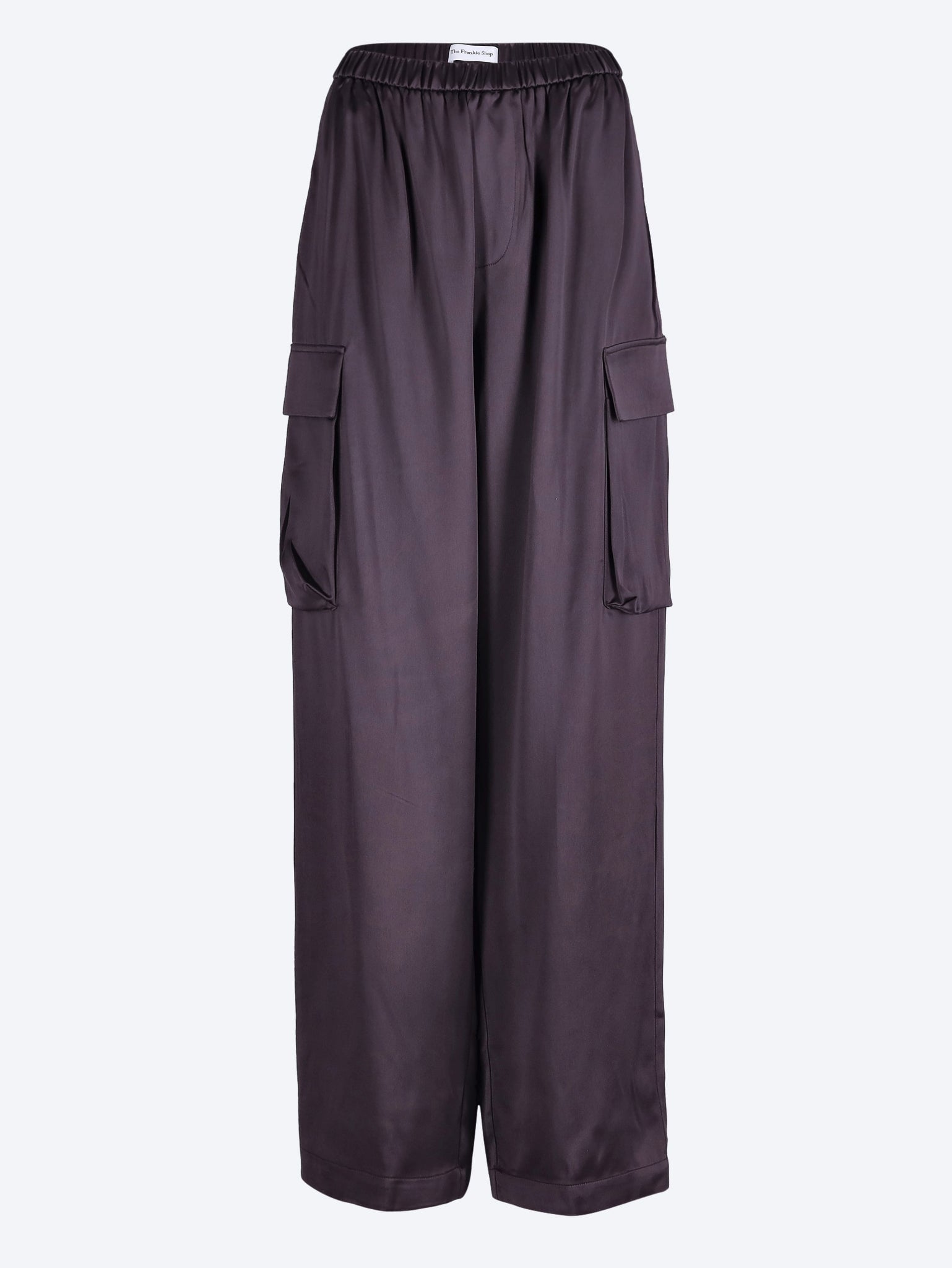 Delny satin cargo pants 1