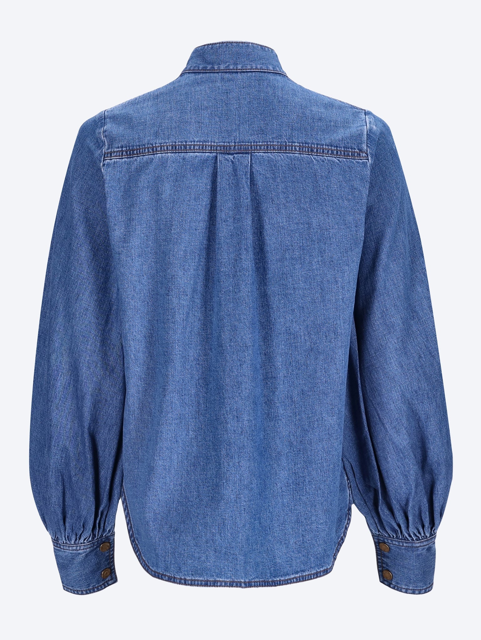 Denim applique shirt 3