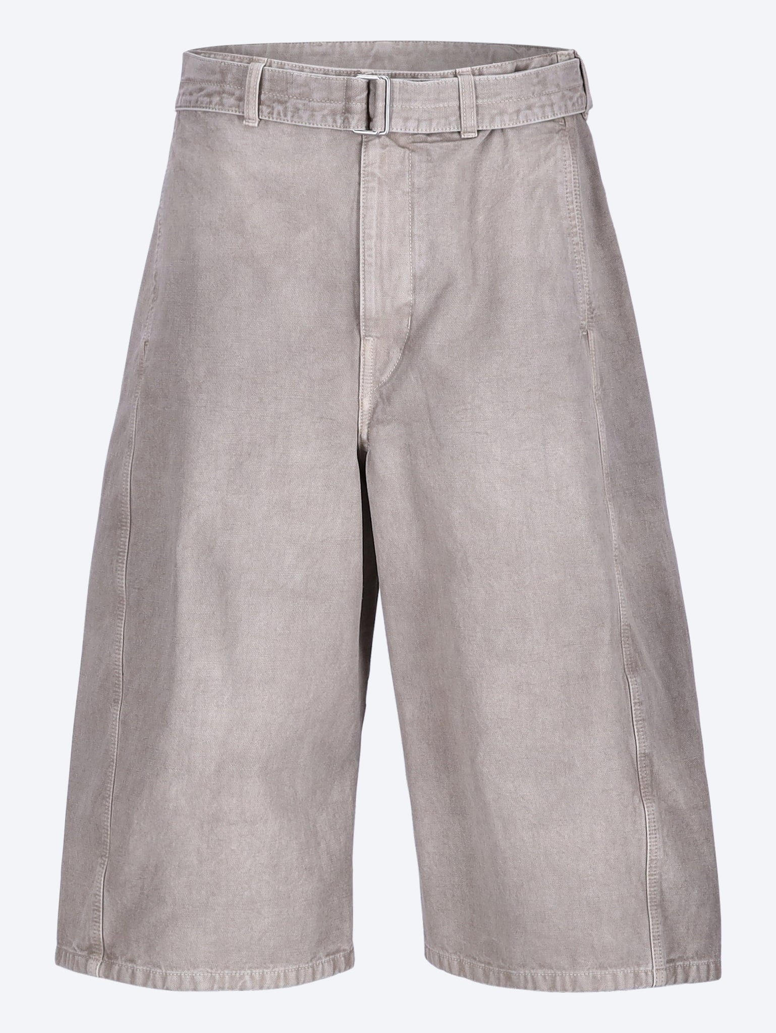 Denim belted shorts 1