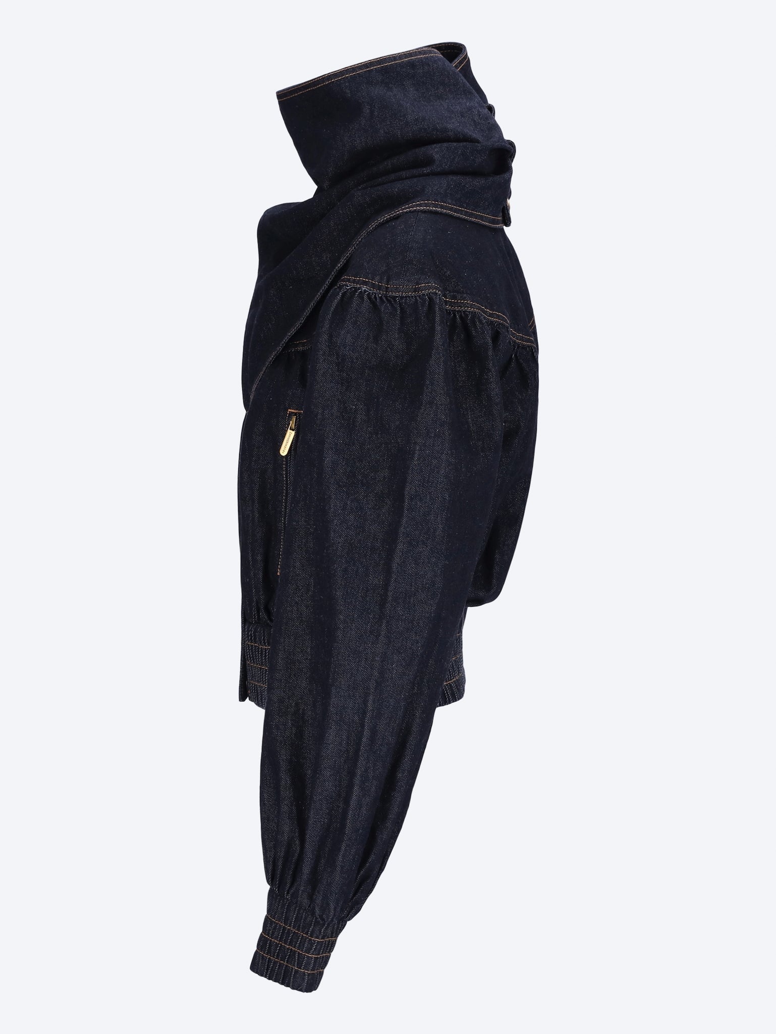 Denim handkerchief bomber jacket 3