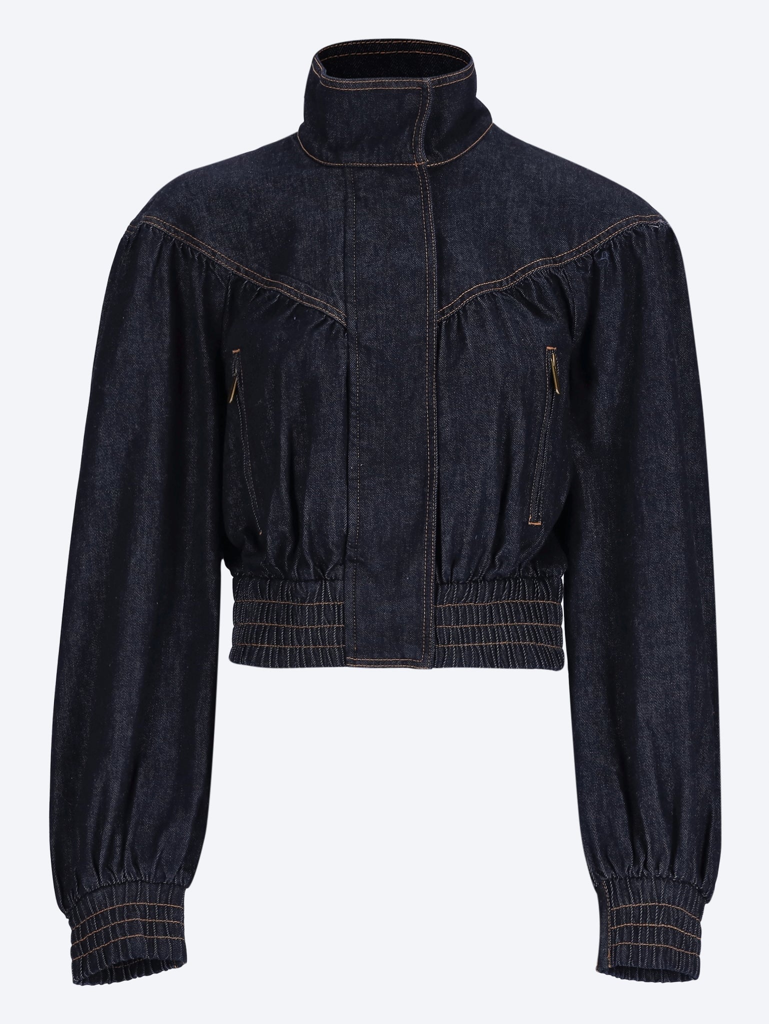 Denim handkerchief bomber jacket 1