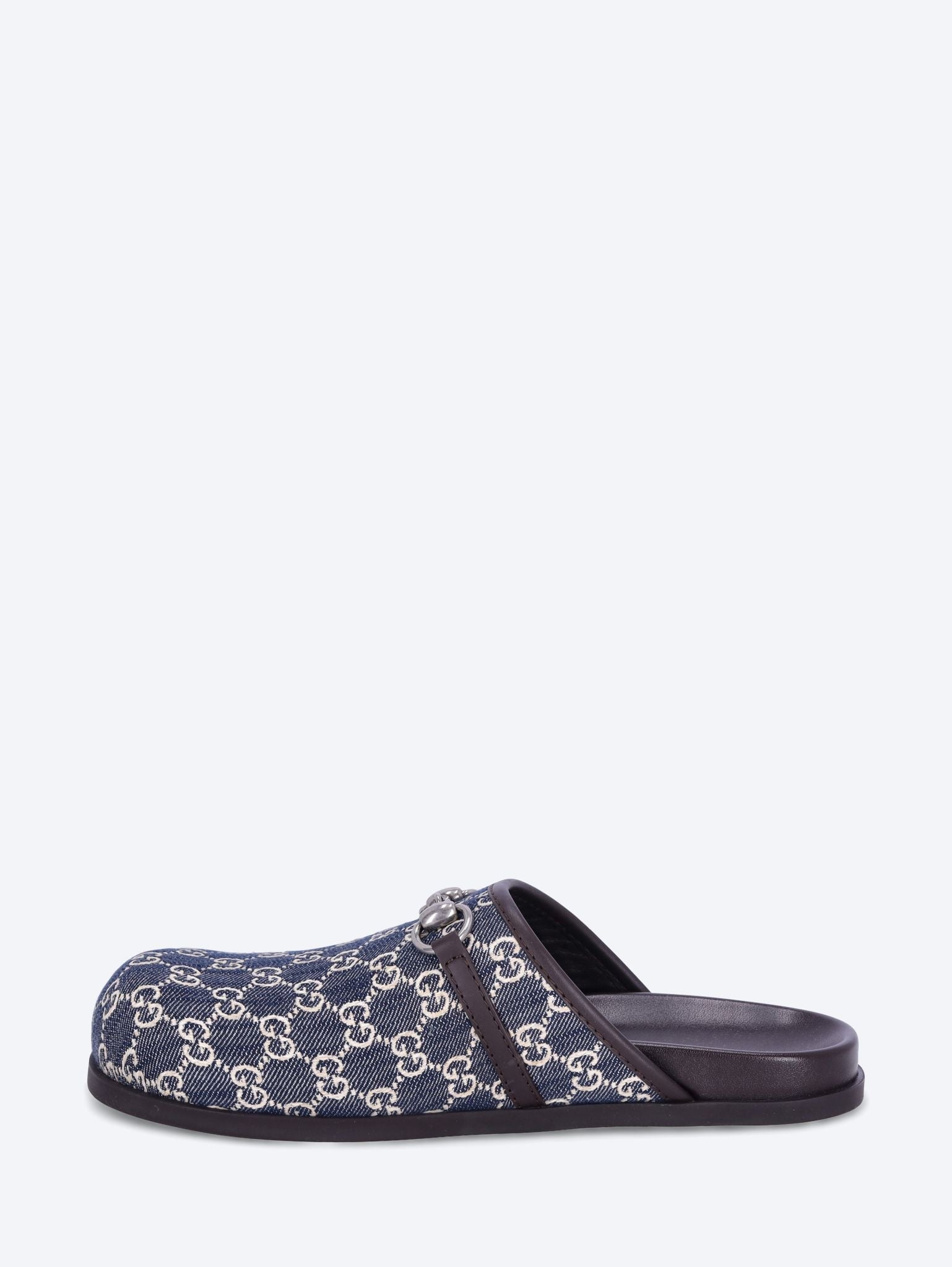 Denim Horsebit mules 4