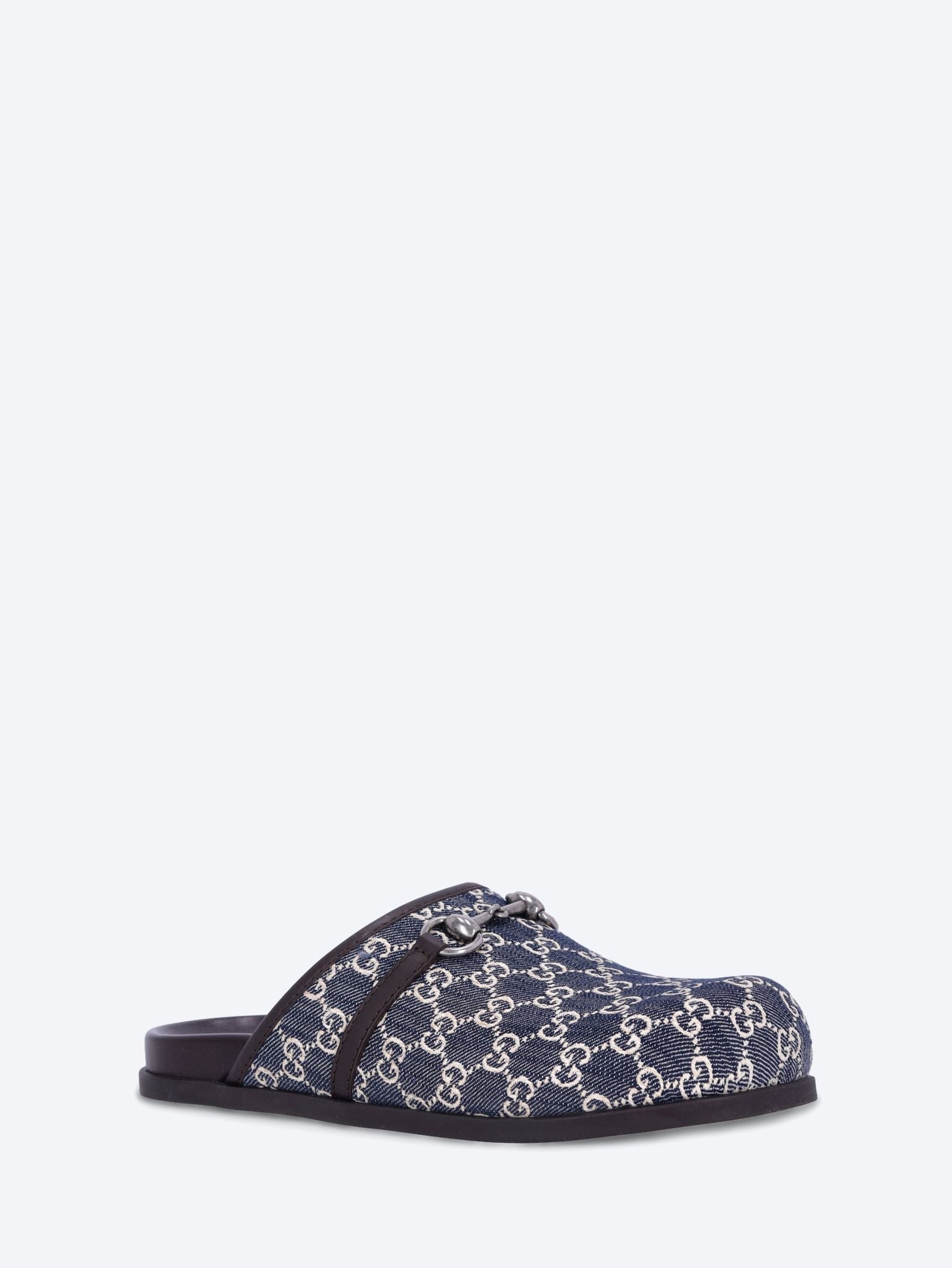 Denim Horsebit mules 2