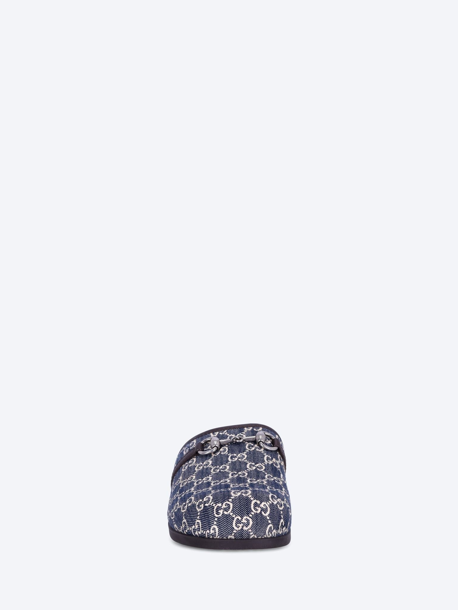 Denim Horsebit mules 3