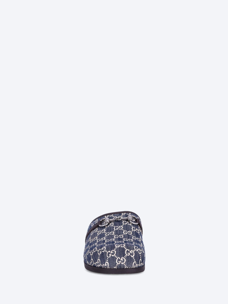 Denim Horsebit mules 3