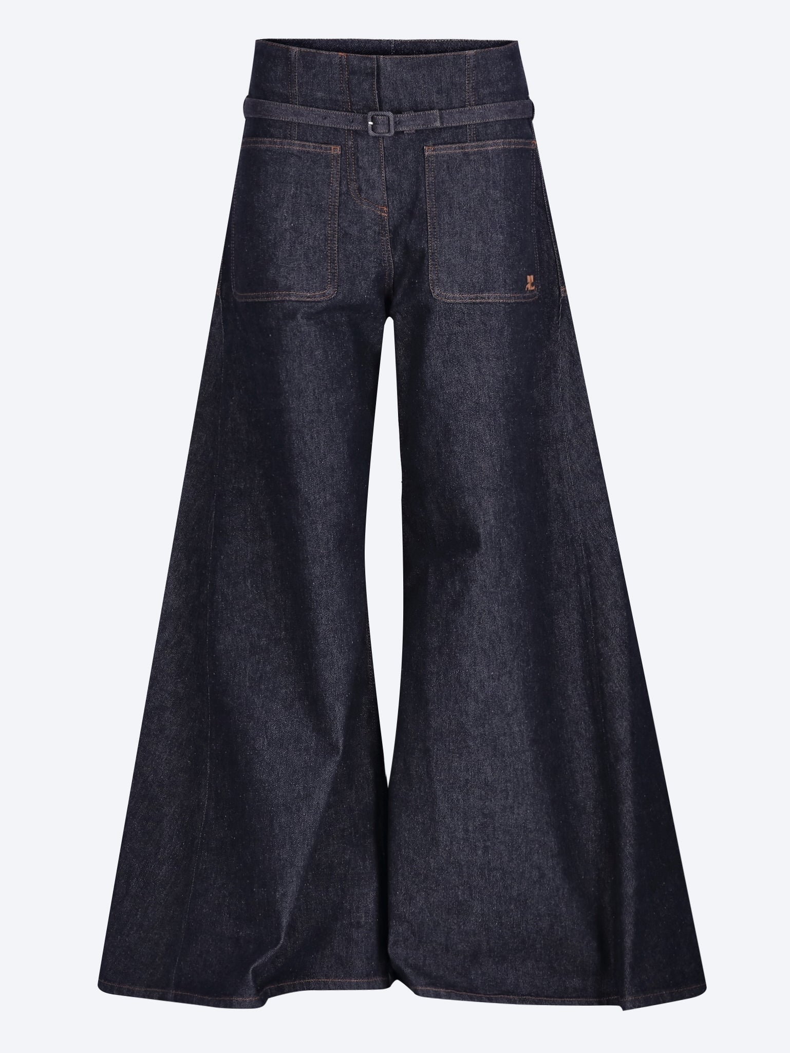 Denim palazzo pants 1