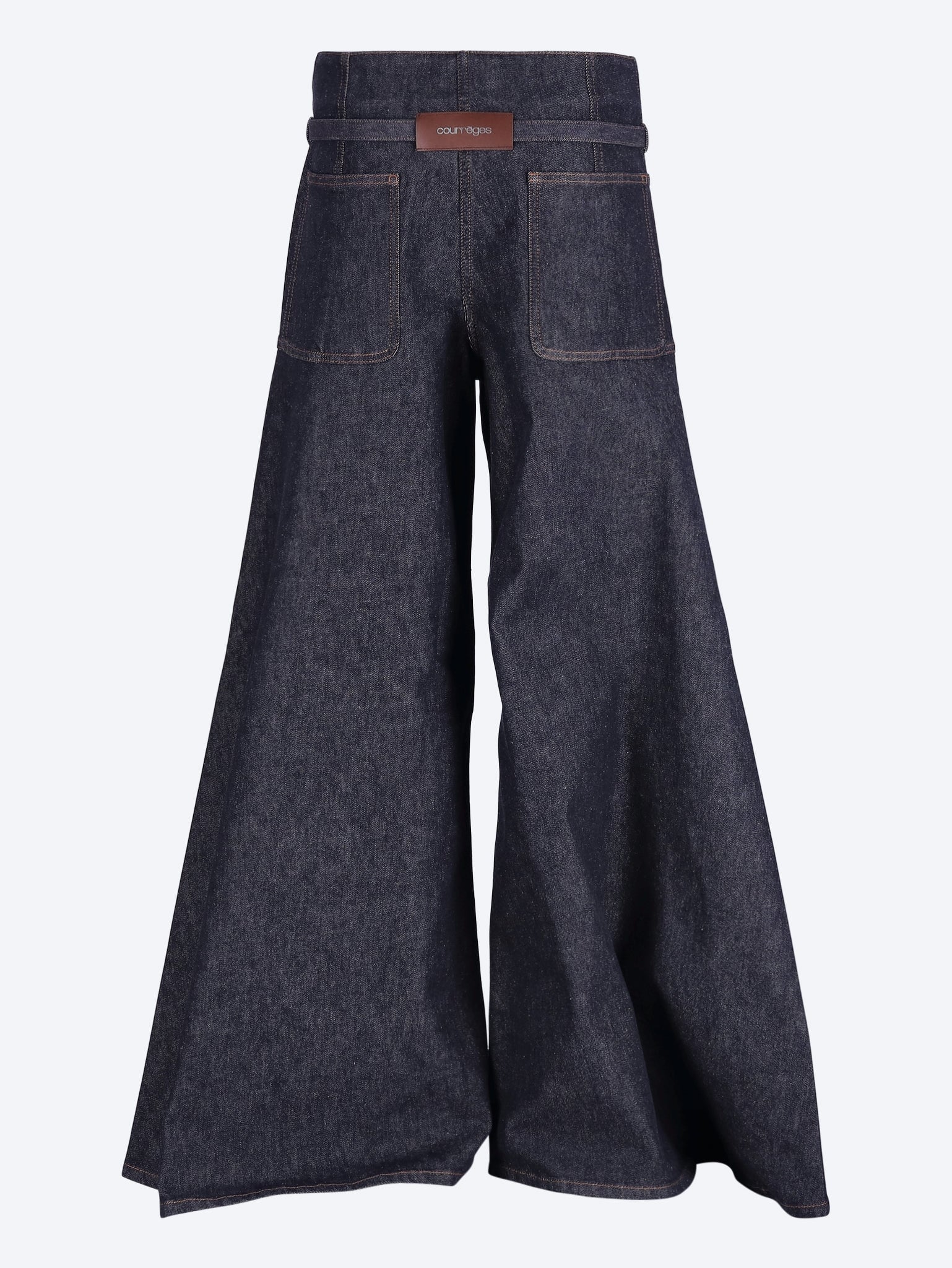 Denim palazzo pants 3
