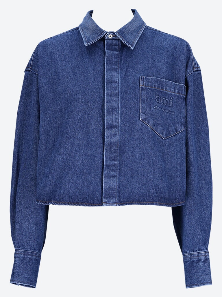 Ami denim shirt sale