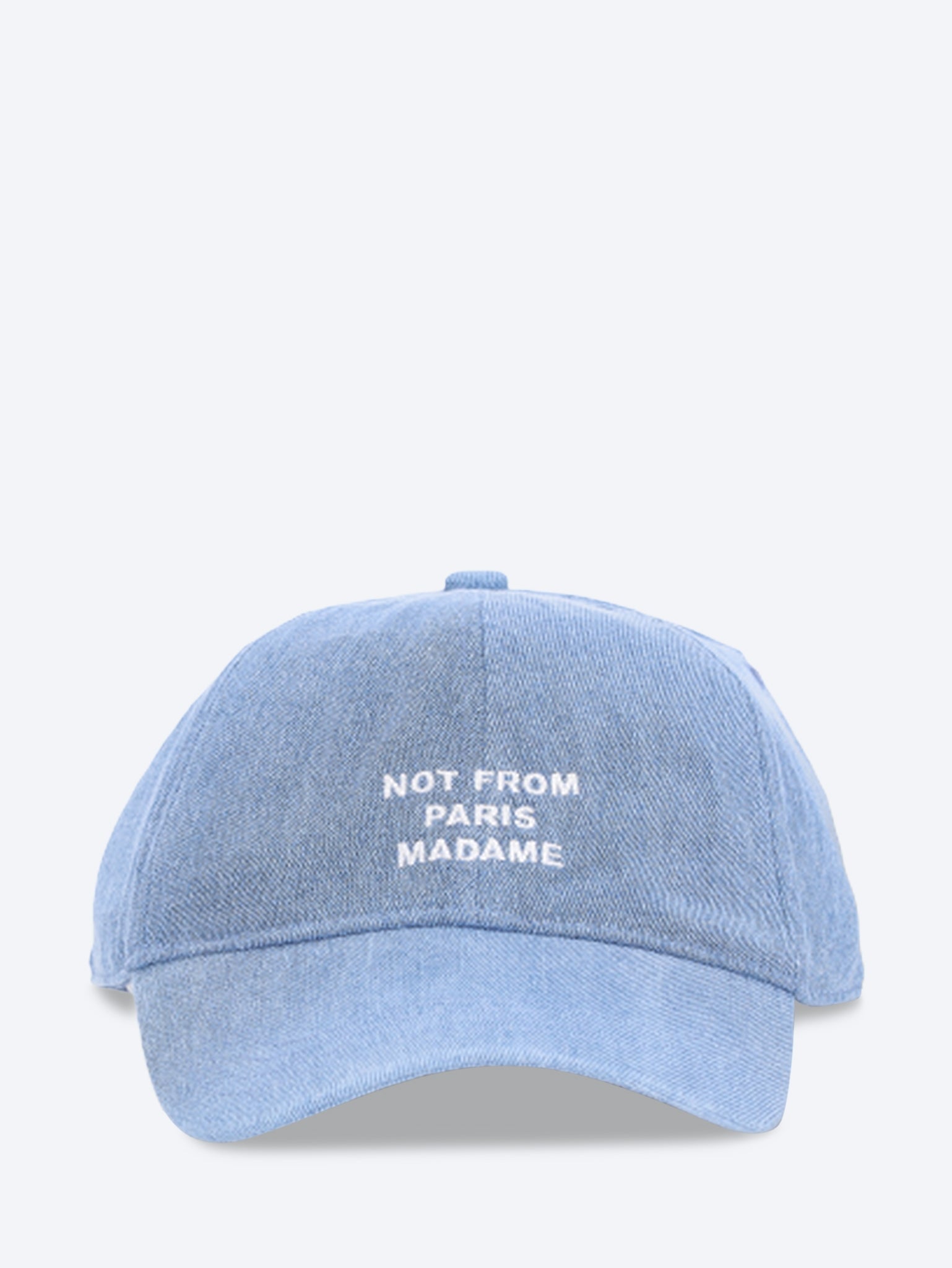 Kappe aus Denim mit Slogan 1