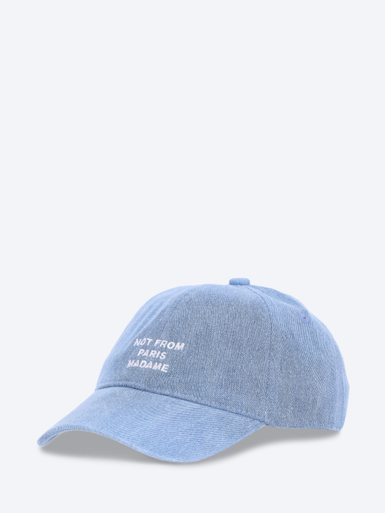 Kappe aus Denim mit Slogan 2