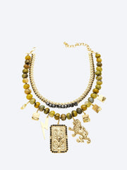 Domi necklace beads gold plated ref: