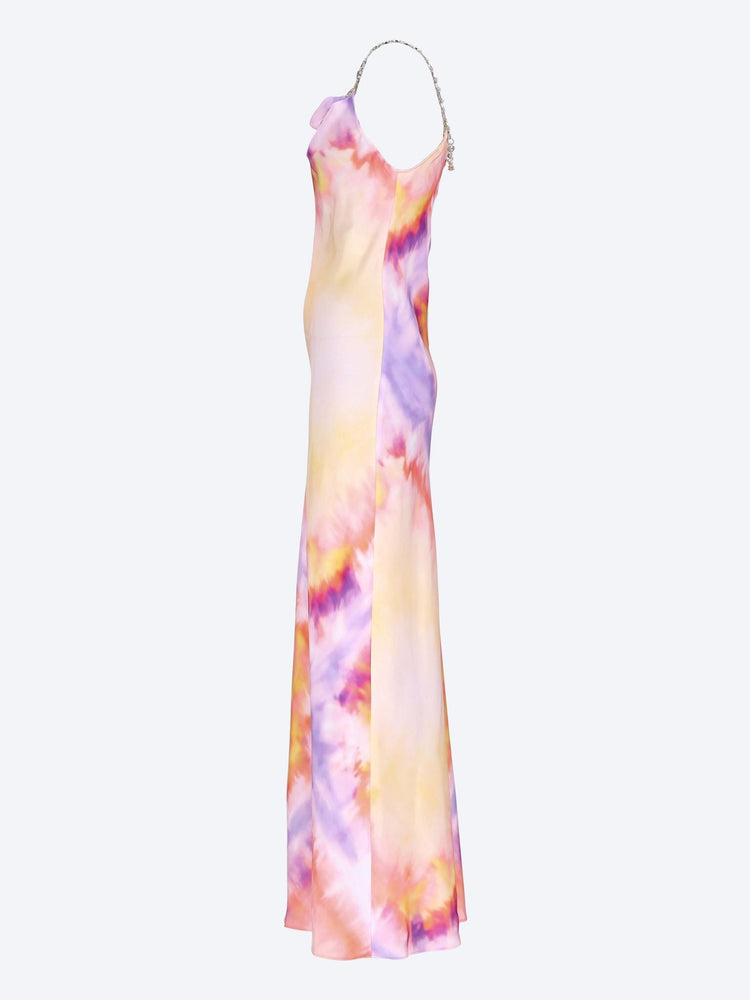 Double satin imprime dress 2