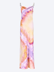 Double satin imprime dress ref: