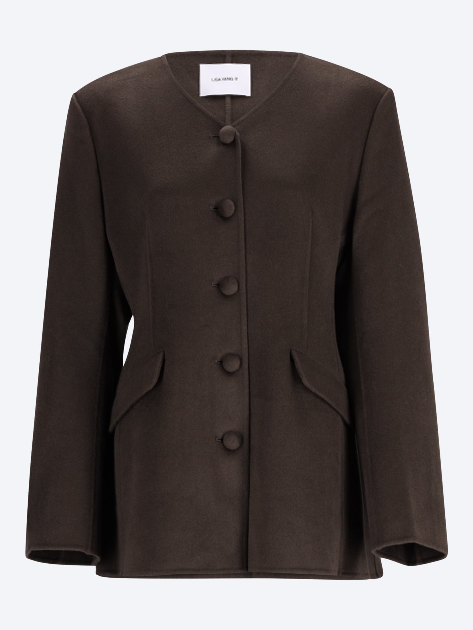 Taillierter Doublé-Blazer mit V-Ausschnitt 1