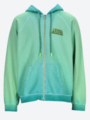 Dove zip hooded sweater in green ref: