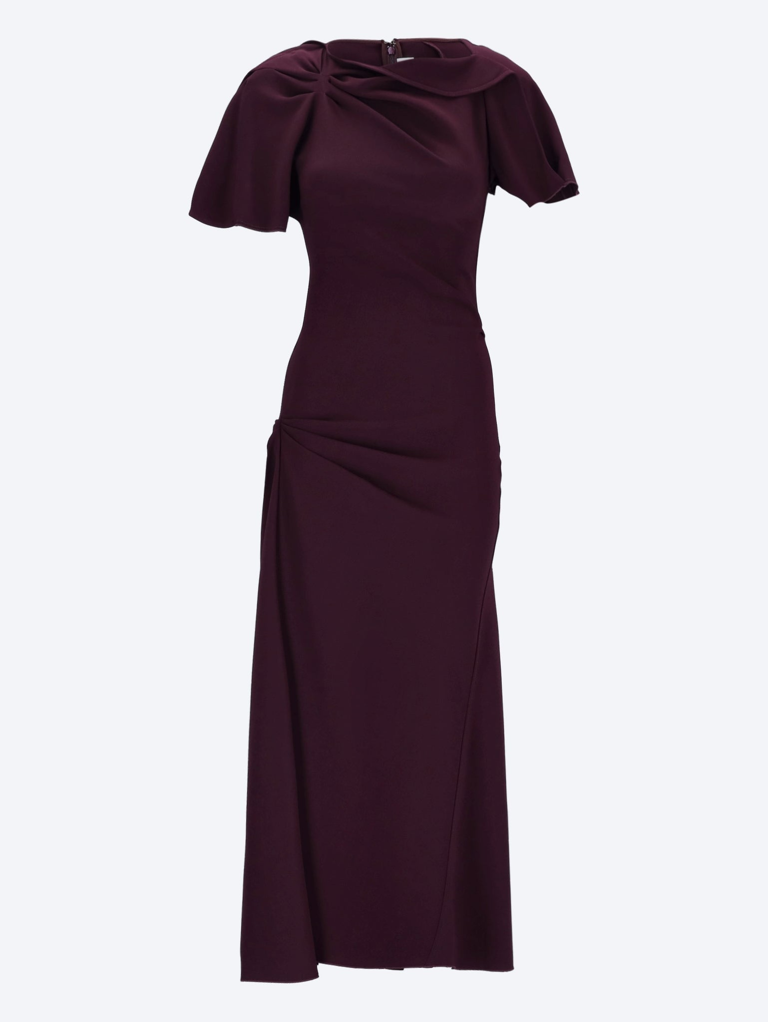 Draped cap sleeve dress 1