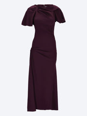 Draped cap sleeve dress ref: