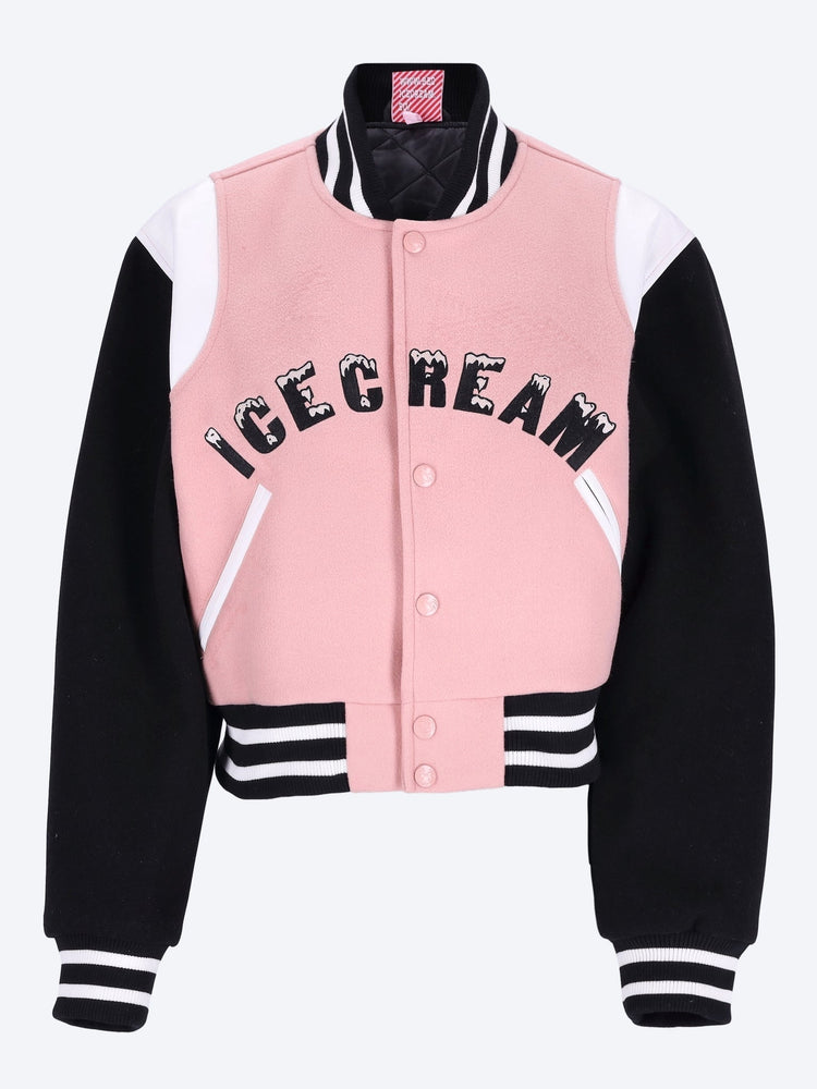 Veste universitaire coupée dégoulinante 1