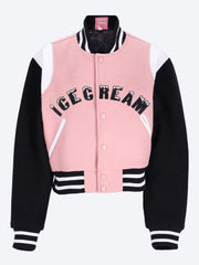 Veste universitaire coupée dégoulinante ref: