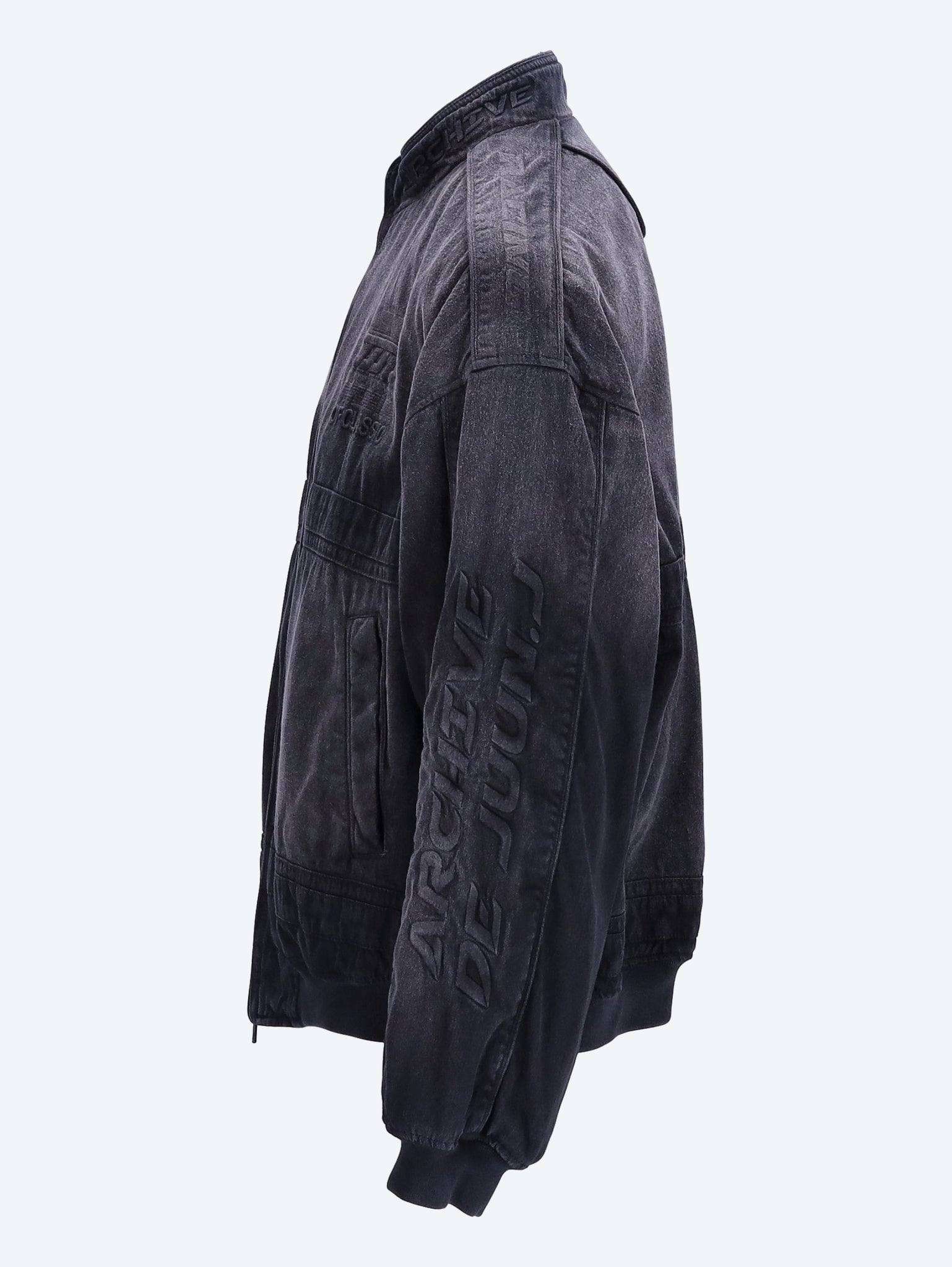 Dyed racing design bomber jacket 2