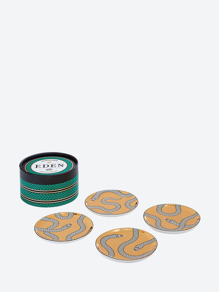 Eden Untersetzer gold schwarz weiß 1