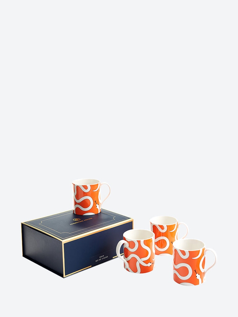 Eden Tassen orange - 4er-Set 1