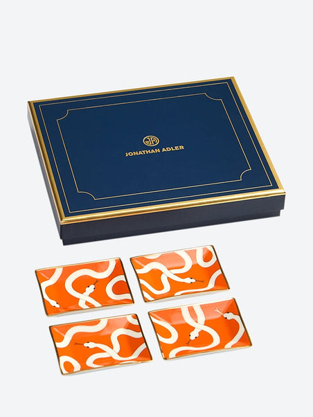 Eden petite tray orange gold-set 4
