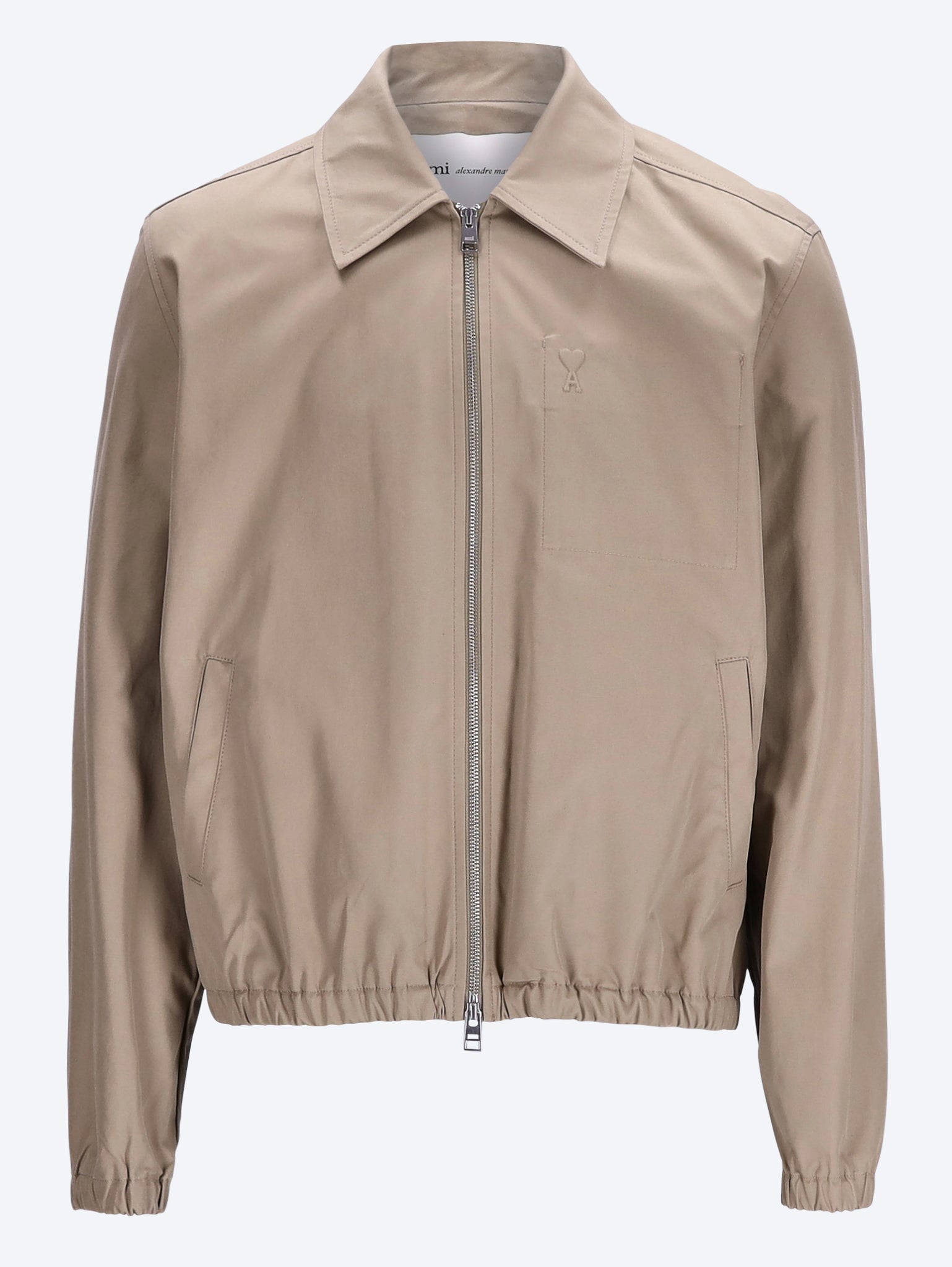 Embossed ami de coeur zipped jacket 1