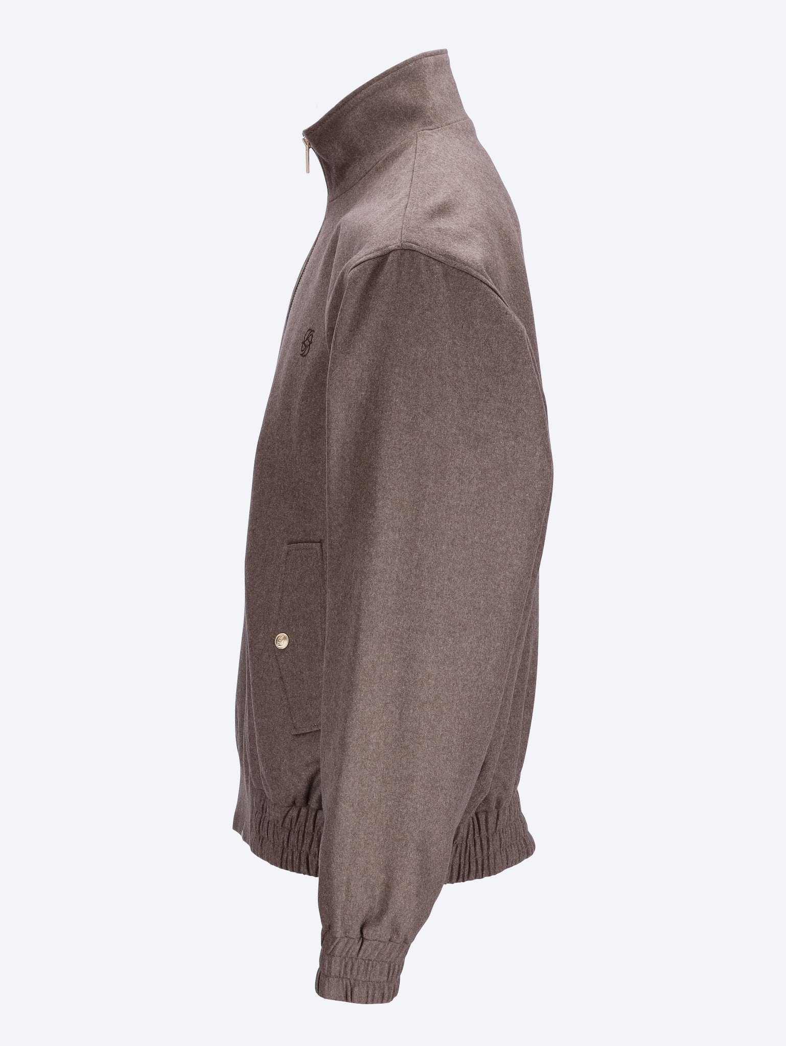 Bestickte Trainingsjacke aus Flanell 2